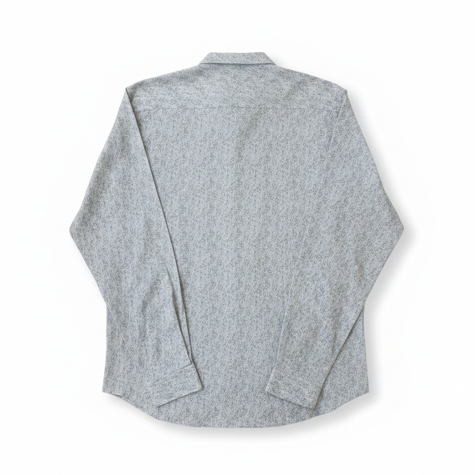Chemise florale vert clair, en coton et lin, édition Platinium - "morven" morven