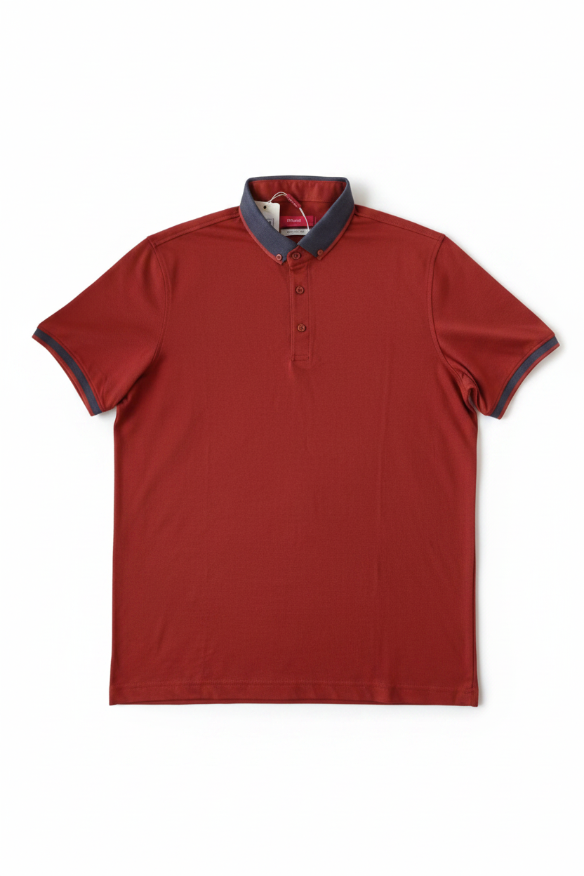 Polo en coton rouge, édition Premium – "morven" morven
