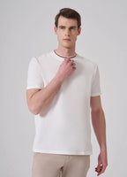 T-shirt piqué en coton blanc écru, édition Platinium – "morven" morven