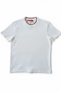 T-shirt piqué en coton blanc écru, édition Platinium – "morven" morven