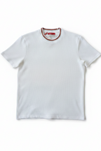 T-shirt piqué en coton blanc écru, édition Platinium – "morven" morven