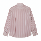 Chemise premium en coton, coupe slim à rayure marron clair, édition Platinium - "morven"