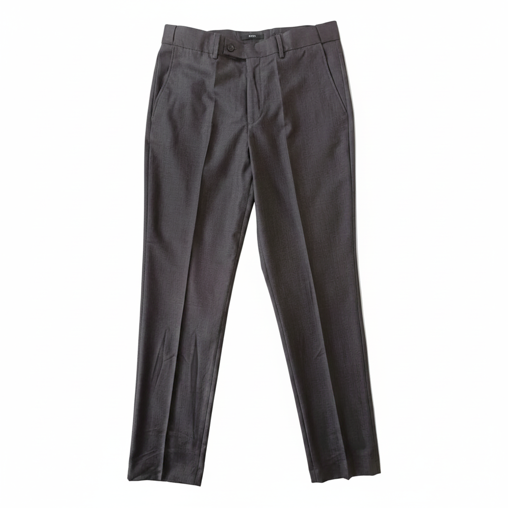 Pantalon classique marron clair à ceinturon élastique sur les côtés, edition Premium - "morven"
