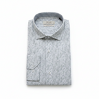 Chemise florale vert clair, en coton et lin, édition Platinium - "morven" morven