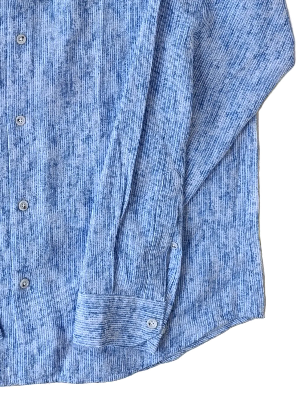 Chemise à rayures bleues en coton et lin édition Platinium - « morven » morven