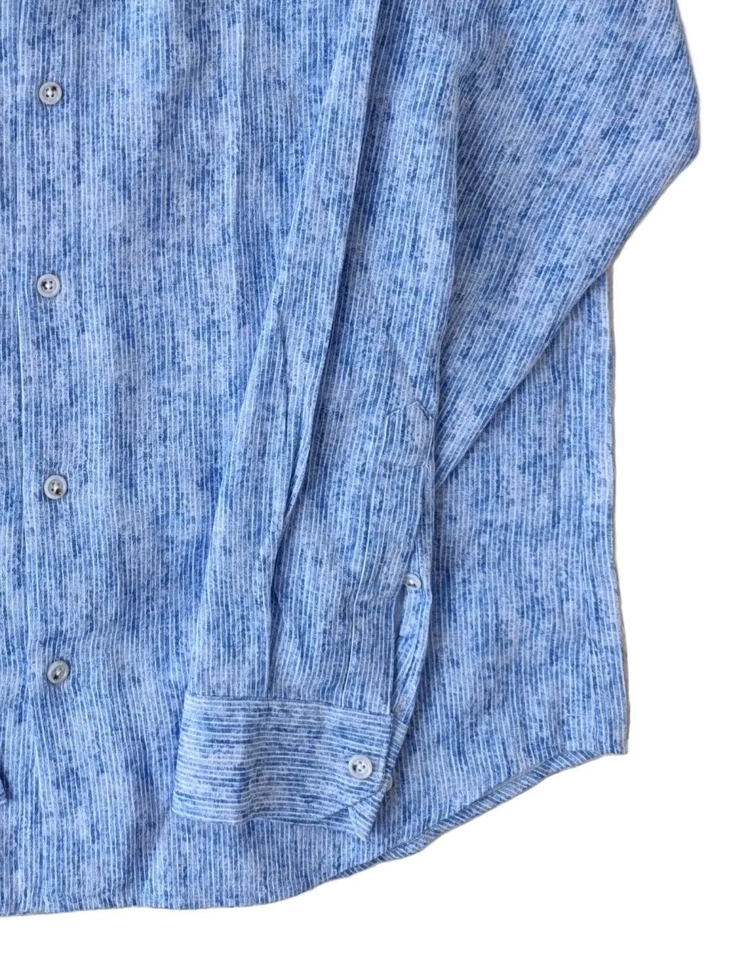 Chemise à rayures bleues en coton et lin édition Platinium - « morven » morven