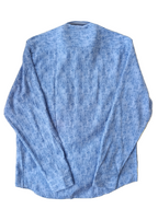 Chemise à rayures bleues en coton et lin édition Platinium - « morven » morven