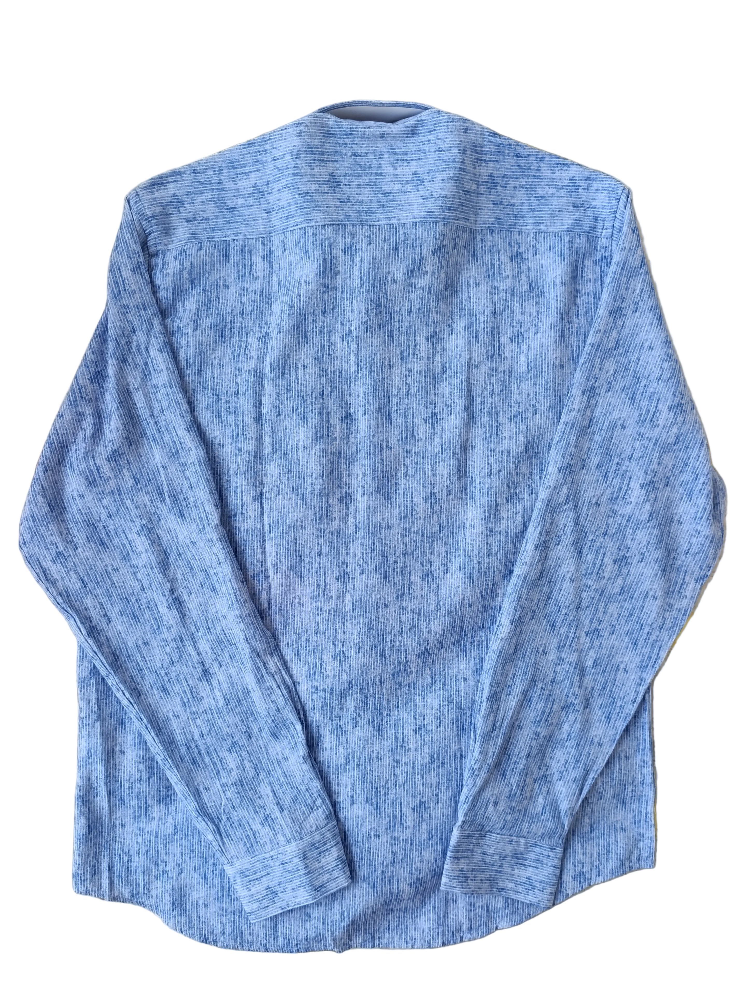 Chemise à rayures bleues en coton et lin édition Platinium - « morven » morven