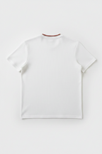 T-shirt piqué en coton blanc écru, édition Platinium – "morven" morven