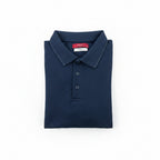 Polo en maille piquée bleu marine, édition Platinium – "morven"