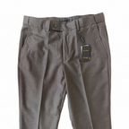 Pantalon classique marron clair à ceinturon élastique sur les côtés, edition Premium - "morven"