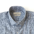 Chemise à motif gris en coton et lin, édition Platinium - "morven" morven