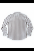 Chemise premium en coton, coupe slim à rayure kaki, édition Platinium - "morven" morven