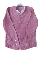 Chemise slim à col tulipe, à rayure rouge, édition Platinium - "morven" morven