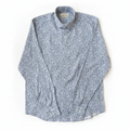 Chemise à motif gris en coton et lin, édition Platinium - "morven" morven