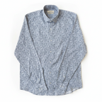 Chemise à motif gris en coton et lin, édition Platinium - "morven" morven