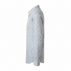 Chemise florale vert clair, en coton et lin, édition Platinium - "morven" morven