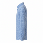 Chemise à rayures bleues en coton et lin édition Platinium - « morven » morven