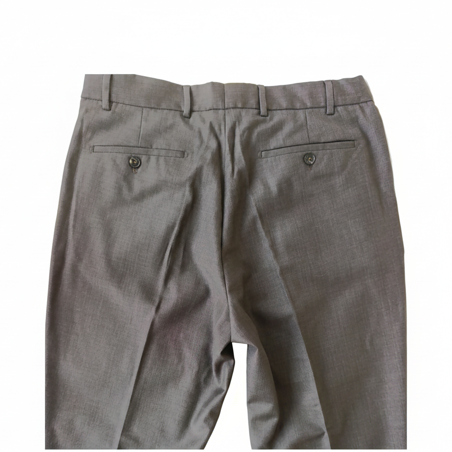 Pantalon classique marron clair à ceinturon élastique sur les côtés, edition Premium - "morven"