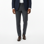 Pantalon classique premium gris à ceinturon élastique sur les côtés, edition Premium - "morven"