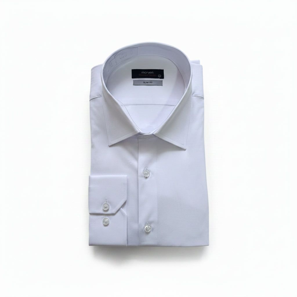 Chemise blanche slim, édition Platinium- "morven" morven