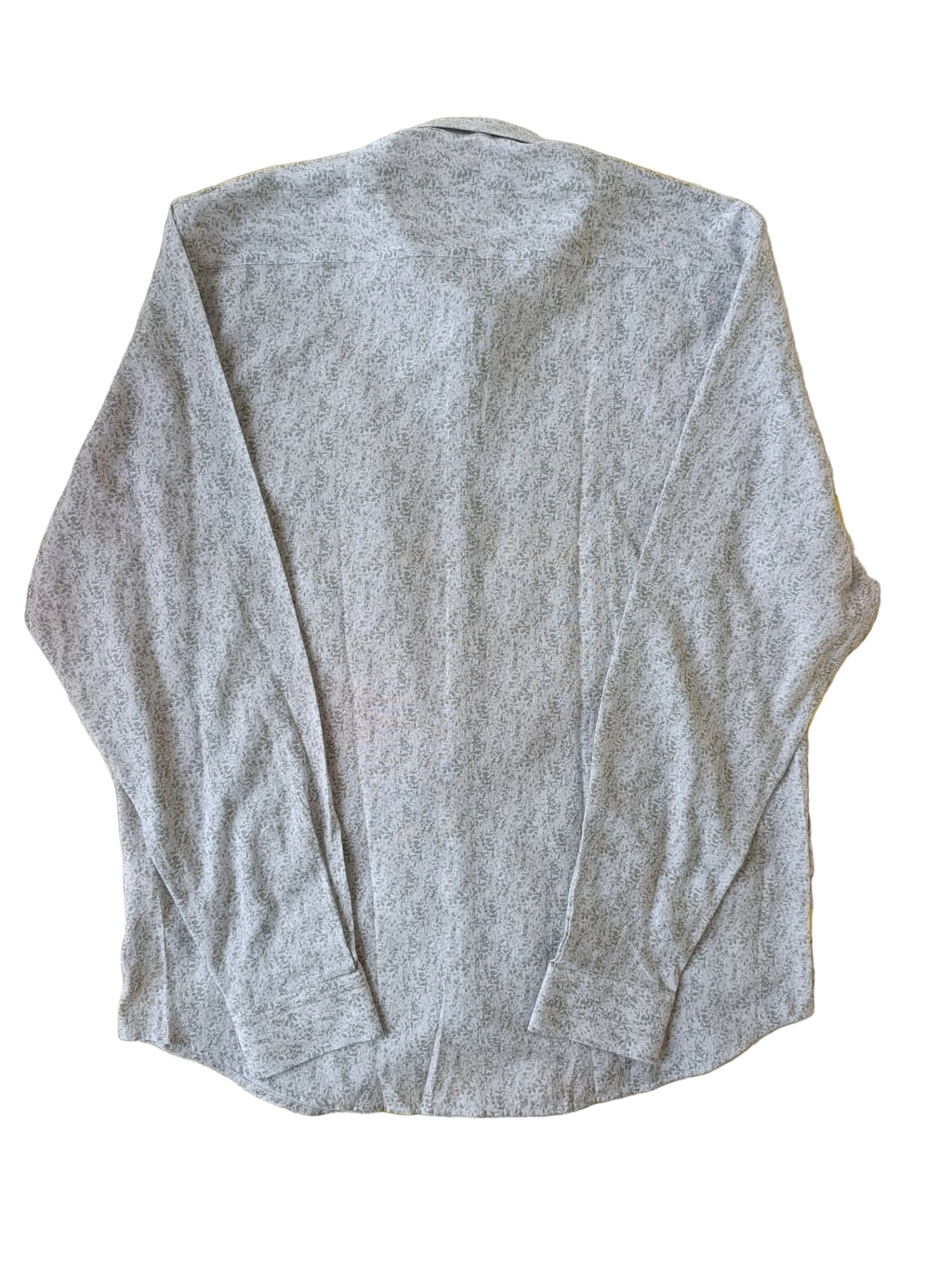 Chemise florale vert clair, en coton et lin, édition Platinium - "morven" morven