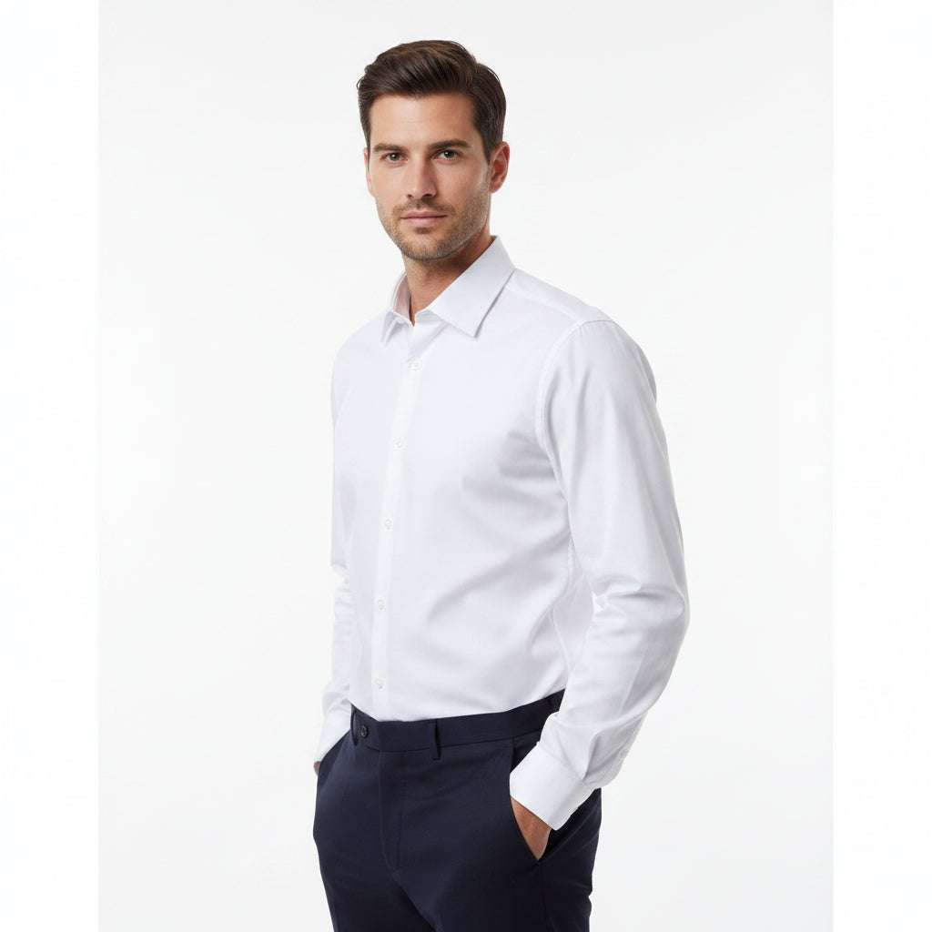 Chemise  blanche regular, edition Platinuim - "morven"