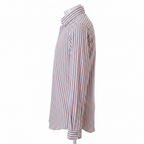 Chemise premium en coton, coupe slim à rayure marron clair, édition Platinium - "morven"