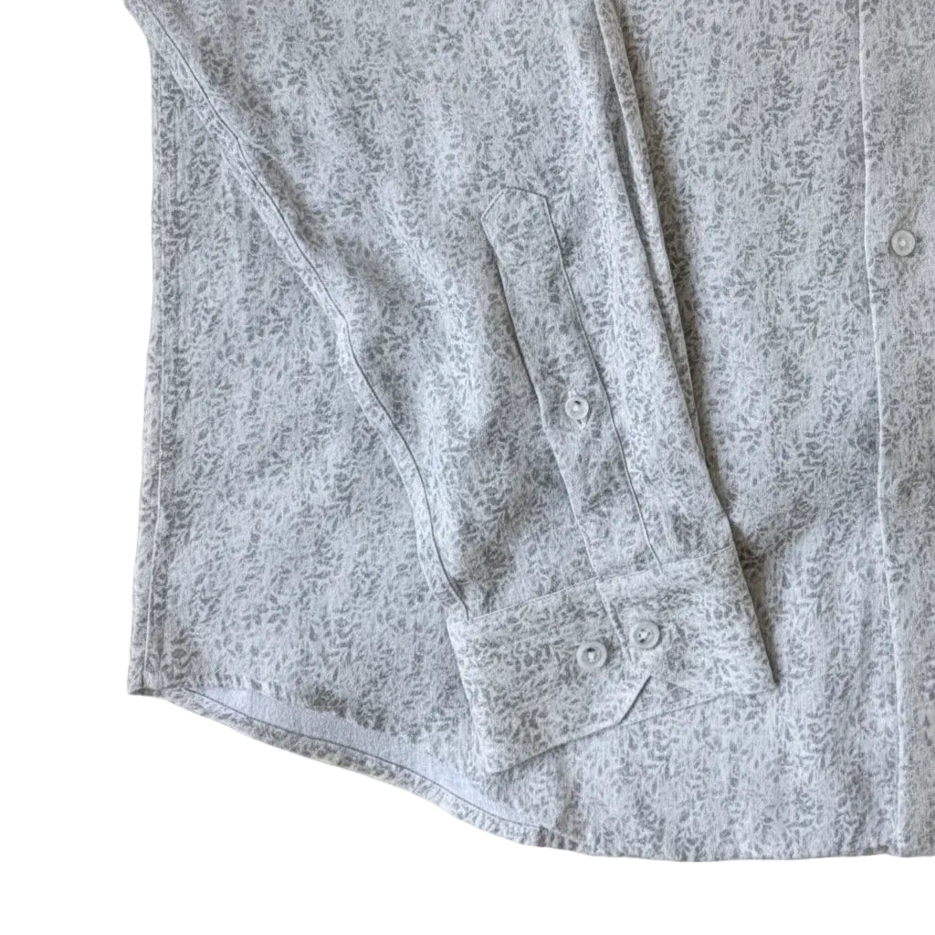Chemise florale vert clair, en coton et lin, édition Platinium - "morven" morven
