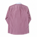 Chemise slim à col tulipe, à rayure rouge, édition Platinium - "morven" morven