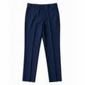 Pantalon classique bleu marine à ceinturon élastique sur les côtés, edition Premium- "morven"