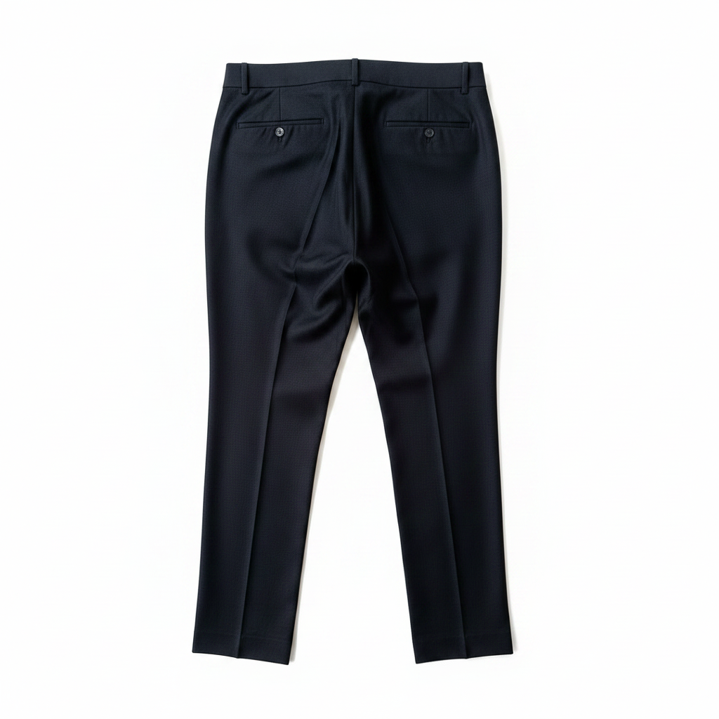 Pantalon classique noir  à ceinturon élastique sur les côtés, edition Premium - "morven"