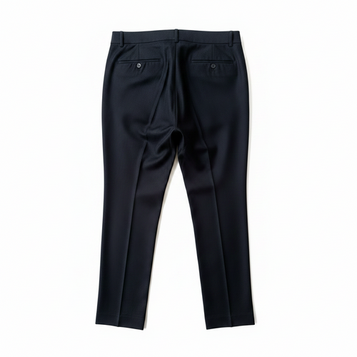 Pantalon classique noir  à ceinturon élastique sur les côtés, edition Premium - "morven"