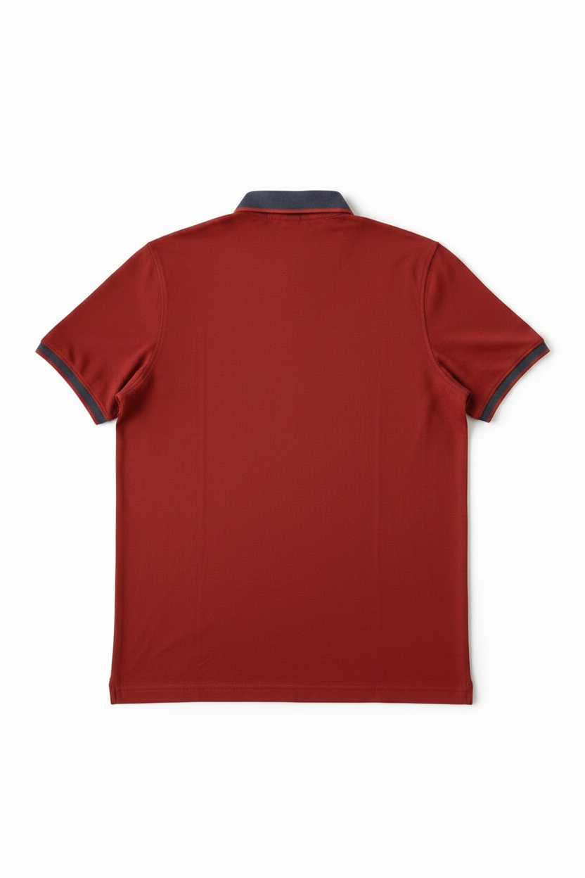 Polo en coton rouge, édition Premium – "morven" morven