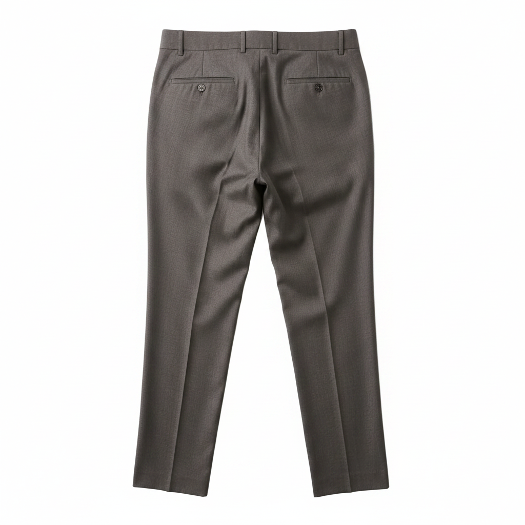 Pantalon classique marron clair à ceinturon élastique sur les côtés, edition Premium - "morven"