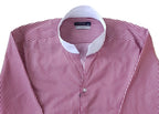 Chemise slim à col tulipe, à rayure rouge, édition Platinium - "morven" morven