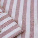 Chemise premium en coton, coupe slim à rayure marron clair, édition Platinium - "morven"