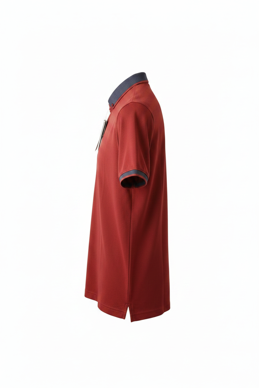Polo en coton rouge, édition Premium – "morven" morven