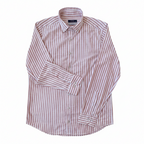 Chemise premium en coton, coupe slim à rayure marron clair, édition Platinium - "morven"