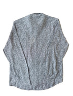 Chemise à motif gris en coton et lin, édition Platinium - "morven" morven