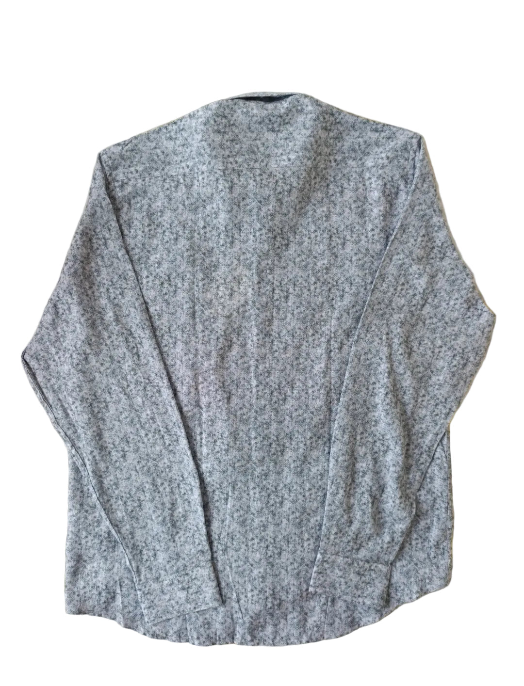 Chemise à motif gris en coton et lin, édition Platinium - "morven" morven