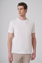 T-shirt piqué en coton blanc écru, édition Platinium – "morven" morven
