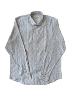 Chemise florale vert clair, en coton et lin, édition Platinium - "morven" morven