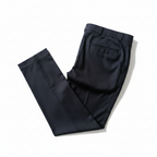 Pantalon classique noir  à ceinturon élastique sur les côtés, edition Premium - "morven"