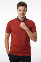Polo en coton rouge, édition Premium – "morven" morven